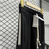 2025 Nk~ Black Pure Cotton Sports Trousers Zipper style