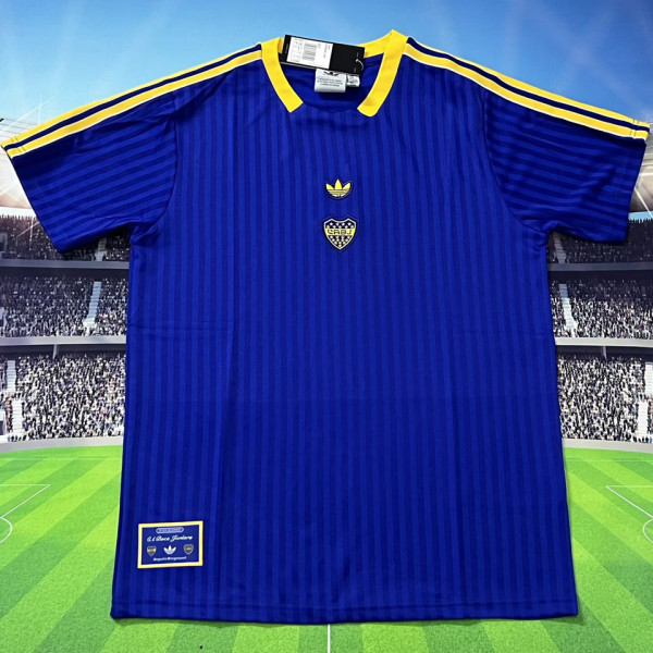 2025/26 Boca Retro Style Blue Fans Soccer Jersey