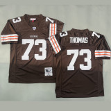 THOMAS #73 Men's Cleveland Browns Retro NFL Jersey 布朗