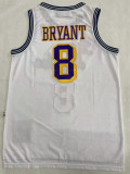 1996/97 Lakers Bryant #8 White Mitchell Ness Retro Jerseys 刺绣