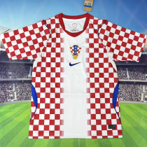 2026/27 Croatia Home Fans Soccer Jersey 背后有格子