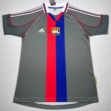 2000/01 Lyon Away Black Retro Soccer Jersey
