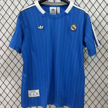 2025/26 RM Retro Style Blue Fans Soccer Jersey