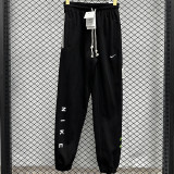 2025 Nk~ Black Pure Cotton Sports Trousers Zipper style