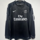 2017/18 PSG Third Black Retro Long Sleeve Soccer Jersey