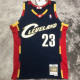 2008/09 Cleveland JAMES #23 Retro Dark Blue NBA Jerseys热压