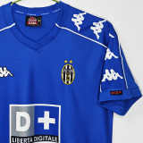 1999/2000 JUV Away Blue Retro Soccer Jersey