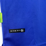 1998 Brazil Away Blue Retro Soccer Jersey