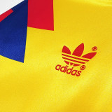 1990 Colombia Home Yellow Retro Soccer Jersey