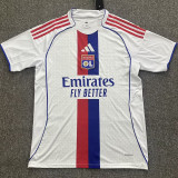 2025/26 Lyon Home White Fans Soccer Jersey