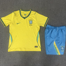 2026/27 Brazil Home Yellow Kids Soccer Jersey