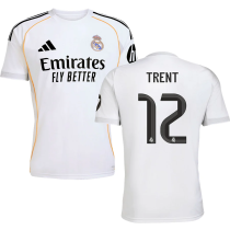 TRENT #12 RM Home 1:1 Quality White Fans Soccer Jersey 2025/26（UCL Font) ★★