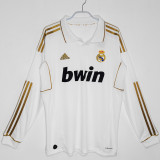 RONALDO # 7 RM Home Retro Long Sleeve Fans Jersey 2011/12 (Have All Patch) (蓝9字杯) 全套章 ★★