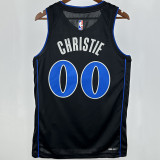 2025 Mavericks CHRISTIE #00 Black City Edition NBA Jersey