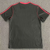 2025 M Utd Black Retro Style Soccer Jersey