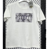 2025 Jordan White High Quality Casual T-Shirt  T175