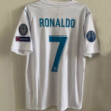 2017/18 RM Home UCL FINAL KYIV 2018 Retro Long Sleeve Jersey  (Have All Patch 全臂章有胸前字)