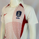 2002 South Korea Away White Retro Soccer Jersey