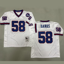 BANKS #58 Men's New York Giants Retro NFL Jersey 巨人