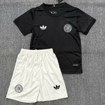 2025 Germany 125Th  Anniversary Black Kids Soccer Jersey