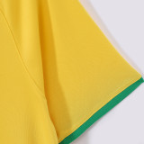 2000 Brazil Home Yellow Retro Soccer Jersey