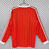 1982/1984 Nottingham Home Red Retro Long Sleeve Soccer Jersey