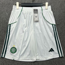 2025/26 Celtic Home White Shorts Pants