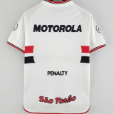 2000 Sao Paulo Home White Retro Soccer Jersey