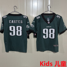 CARTER #98 Philadelphia Eagles Kids NFL Jersey 老鹰