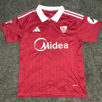 2025/26 Sevilla FC Away Red Fans Soccer Jersey