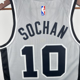 2021 Spurs DEROZAN #10 Grey NBA Jerseys