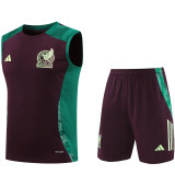2025 Mexico Brown Vest Training Jersey(A Set)