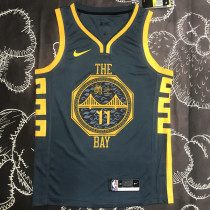 Warriors THOMPSON #11 Black  NBA Jerseys