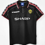 1998/99 M Utd Black Retro Soccer Jersey