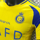 2024/25 Al Nassr Home Yellow  Player Version Soccer Jersey