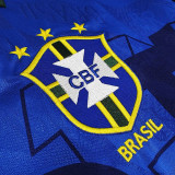 1991/93 Brazil Away Blue Retro Soccer Jersey