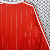 1982/1984 Nottingham Home Red Retro Long Sleeve Soccer Jersey