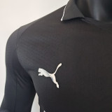 2025/26 Man City Away Black Player Version Long Sleeve Soccer Jersey