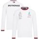 2022 Mercedes AMG Petronas F1 White Long Sleeve Team T-Shirt