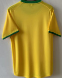 1970 Brazil Home Yellow Retro Soccer Jersey