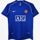 2007/08 M Utd Blue GK Retro Soccer Jersey