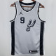 2021 Spurs PARKER #9 Grey NBA Jerseys