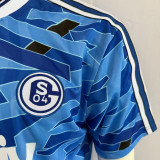 1992/1993 Schalke 04 Blue Retro Soccer Jersey