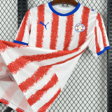 2026/27 Paraguay Home Red White Fans Soccer Jersey