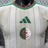 2026/27 Algeria Home White Player Version Long Sleeve Soccer Jersey