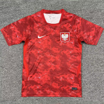 2026/27 Poland Away Red Fans Soccer Jersey