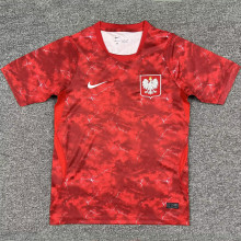 2026/27 Poland Away Red Fans Soccer Jersey