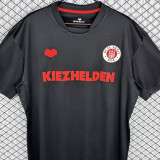 2013/2014 ST PAULI Third Black Retro Soccer Jersey