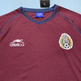 2000 Mexico Red Retro Soccer Jersey