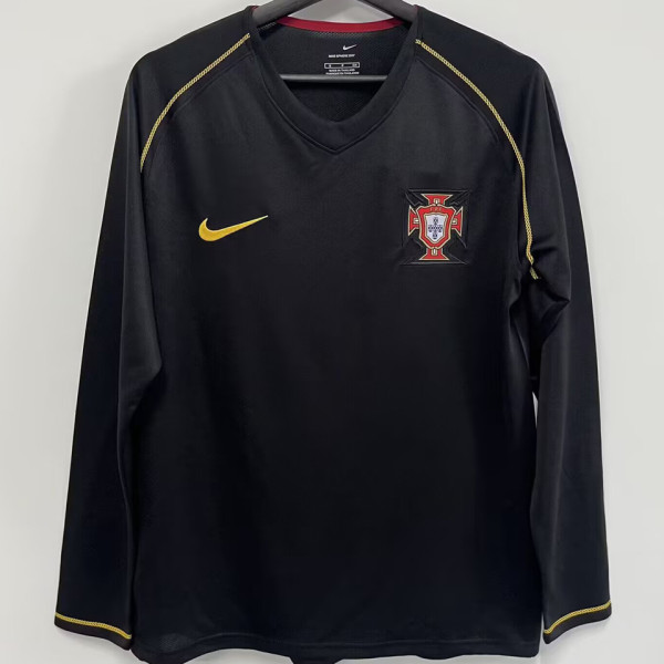 2006 Portugal Away Retro Long Sleeve Soccer Jersey